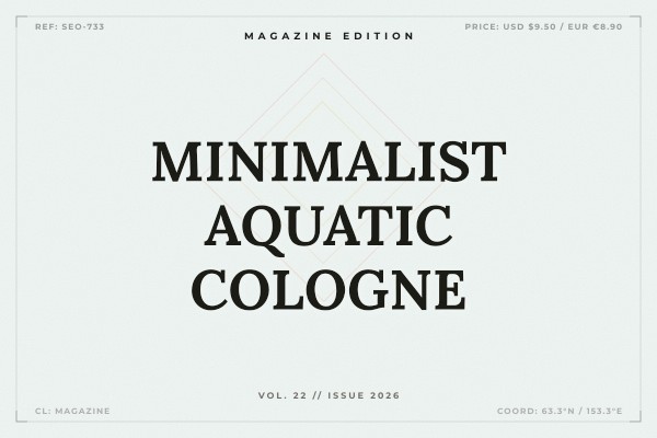 minimalist aquatic cologne