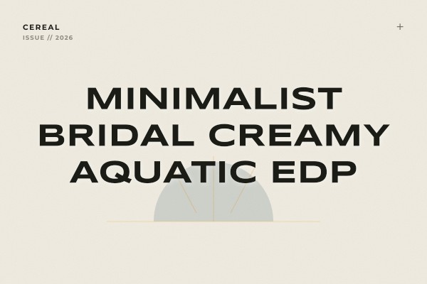 minimalist bridal creamy aquatic edp